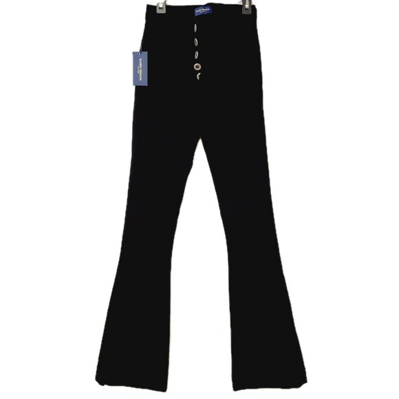 NWT Ramy Brook Cindy High Waist Black Flare Jeans Women Size 25